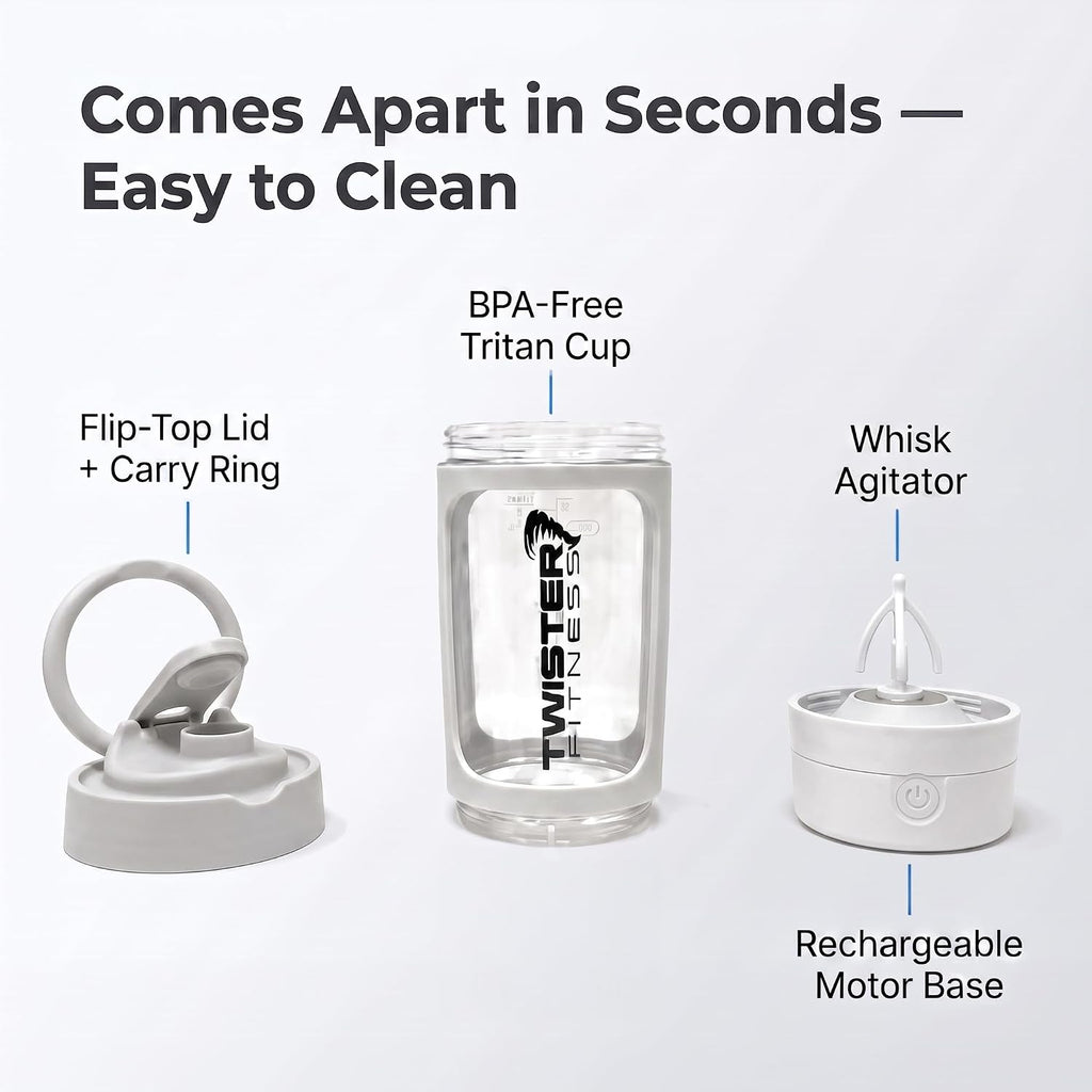 Twister Fitness PULSE white - feature infographic
