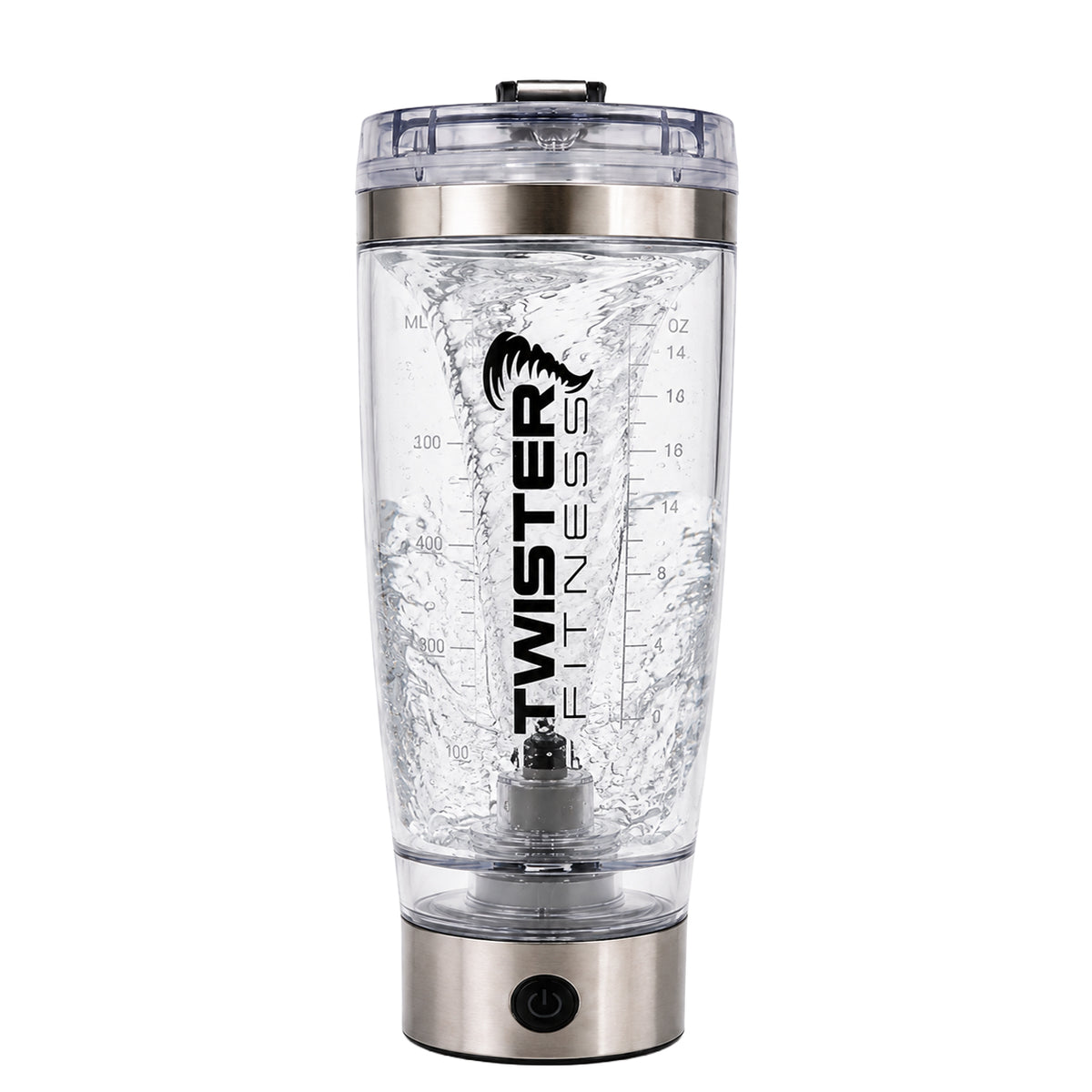 PULSE Electric Protein Shaker Bottle – Silver | 20 oz USB-C Rechargeable